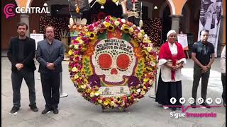 Puebla y Medellín se hermanan con la elaboración de una “Silleta” de flores [upl. by Lyons]