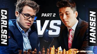 MAGNUS CARLSEN VS ERIC HANSEN Part 2 [upl. by Nanon]