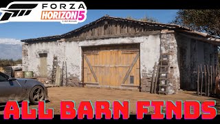 Forza Horizon 5  ALL BARN FINDS LOCATIONS  PART 1 [upl. by Eeryn]