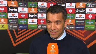 quotYou cannot write a script better than thisquot Van Bronckhorst on Rangerss 2122 European journey [upl. by Fabiano390]