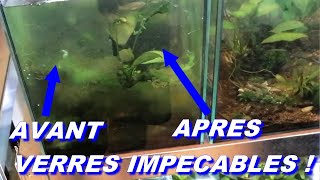 Tuto Nettoyage Vitres Aquariums  comment avoir des vitres super propres  Pascal Aquariums Naturels [upl. by Narat]