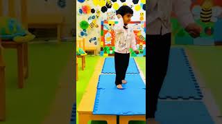 I Like To Move It Move It🤔Enjoying the ramp walk shorts cute baby kids video [upl. by Ahsika]