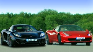 McLaren MP412c vs Ferrari 458 Italia  Fifth Gear [upl. by Uis]