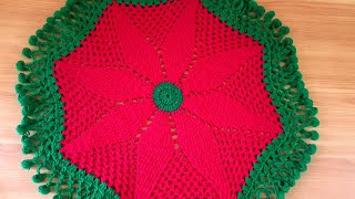 THALPOSH CROCHET THALPOSH WOOLEN RUMAL CROSIA DESIGN THALPOSH ROUND TABLES COVER [upl. by Jackqueline705]