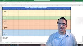 Editorial Calendar Template Instructions  Overview [upl. by Enovaj]