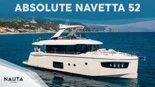 Absolute Yachts  Navetta 52  POV Boat tour esterni e cabine [upl. by Nerraj655]