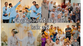 VLOG FAMILY2  BTS HARI PERTUNANGAN KAK ATI [upl. by Enayr]