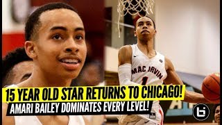 Chicagos Best 15 Year Old is Back Amari Bailey Mac Irvin Fire AAU Highlights [upl. by Putscher]