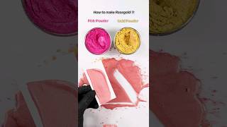 How to make Rosegoldsatisfying color powder mixing🎨 satisfying mixedcolors colormixing [upl. by Arihaj]