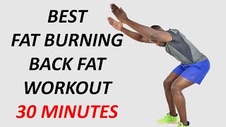 The Most Effective Fat Burning BACK FAT WORKOUT No Equipment  30 Minute Back Toning Workout [upl. by Neom920]