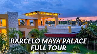 🌴🌴 BARCELO MAYA PALACE  FULL TOUR  Mayan Riviera Mexico [upl. by Eciruam]