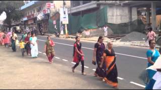 Funeral Procession to St Alphonsa Shrine amp Church Kerala India [upl. by Maag]