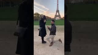 Just got engaged to the love of my life in Paris No big deal [upl. by Lednyk]