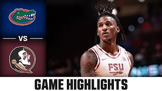 Florida vs Florida State Game Highlights  202425 ACC Men’s Basketball [upl. by Aikim]