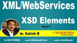 XSD Elements Part1  XML Tutorial  Mr Satish B [upl. by Aihsotal539]