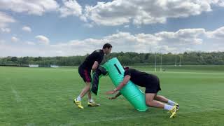 Netani Talei Fiji Rugby and Karl Dickson show us a rugby drill to help with Tackling Counter Ruck [upl. by Jonette271]