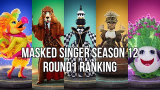 All Round 1 Performances From Masked Singer Season 12 Ranked [upl. by Lenaj]