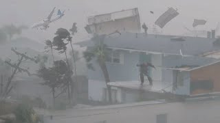 Hurricane Milton Scariest Tornado Moments Ever Caught On Camera  Fort Myers Florida USA [upl. by Leizo]