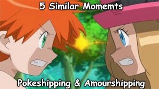 5 Similar Momemts In Amourshipping And Pokeshipping [upl. by Ielhsa]