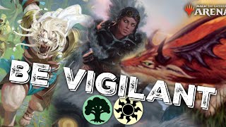 Vigilance Tribal ACTUALLY GOOD in MYTHIC RANKED  MTG Arena Standard MYTHIC Deck [upl. by Novehc157]