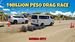 TOYOTA HIACE vs MITSUBISHI MONTERO  1 Million Race [upl. by Amme681]