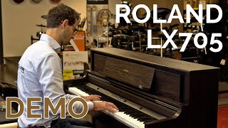 Roland LX705 Digitale Piano Demo  JohdeHeer [upl. by Anoblav943]