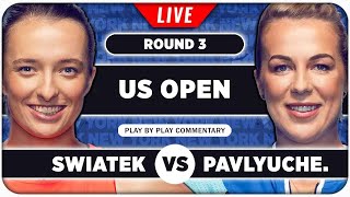 SWIATEK vs PAVLYUCHENKOVA • US Open 2024 • LIVE Tennis Talk Watchalong [upl. by Savior]