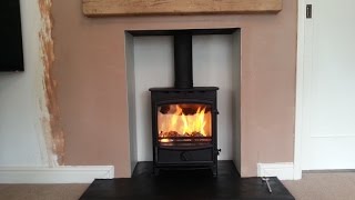 Fireline Multi Fuel Stove Installation Timelapse Video [upl. by Ivanah]