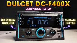 Dulcet DCF400X Car Stereo Unboxing amp Review  Big Display amp Dual USB🔥 Dulcet Car Stereo [upl. by Anahsak]