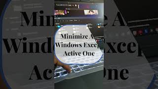 Minimize All Windows Except Active One  windows typing shortcutkeys keyboard youtubeshorts [upl. by Seena366]