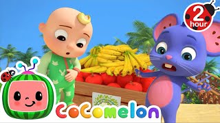 Apples and Bananas  2 HOUR CoComelon Animal Time  Animal Nursery Rhymes [upl. by Ellinej]