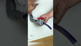 Master Plumber Shares Quickest Method to Fix PVC Pipe Without a Stop Valve diy plumbing shorts [upl. by Hescock]