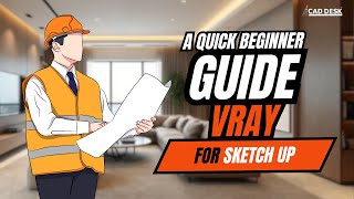 Vray For Beginners  caddesk hyderabad  sketchup course 3D Modelling [upl. by Adirahs828]