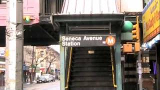 Worst Subway Station in NY Seneca Ave M line Ridgewood Queens [upl. by Bourque]