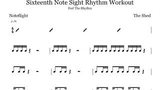 Reading The Ink  Sixteenth Sight Rhythm Workout [upl. by Suzann489]