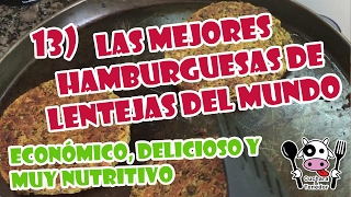 HAMBURGUESAS DE LENTEJAS 100 Veganas [upl. by Sherburne]