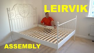 IKEA LEIRVIK bed instructions [upl. by Rebhun]