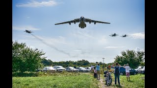 Ukrainian Air Force  Arrival to Gdynia Aerobaltic 2019  2x Su27  Su24  Il76 [upl. by Furr]