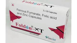 Folden XT Capsule Ferrous Fumarate Folic acid and Zinc Capsules [upl. by Anoirtac152]