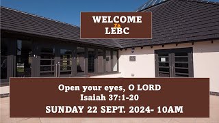 SUNDAYS ONLINE  LEBC livestream  22nd September 2024 [upl. by Barrus]