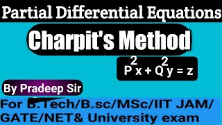 Charpits Method Partial Differential Equation  Charpits Method  Charpit Method [upl. by Ulda330]