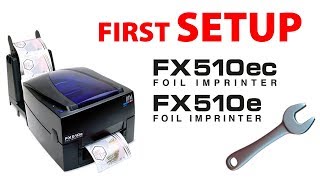 First Setup Thermal Foil Printer DTM FX510e or FX510ec [upl. by Elder123]