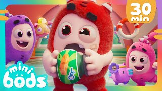 MINIBODS NEW ✨ FUSE is HUNGRY 😋 Set Free The Snack  Baby Oddbods  Comedy Funny Cartoons for Kids [upl. by Abie]