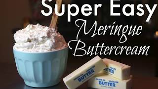 NO HEAT EASY MERINGUE BUTTERCREAM TUTORIAL  Janies Sweets [upl. by Nolyaj856]