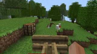 Minecraft Automatic Turret  Cannon Mod old [upl. by Udall]