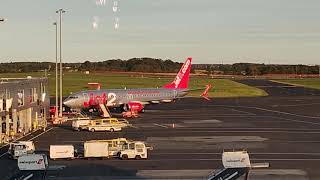 planes taking off from Newcastle airport 03102024 3 [upl. by Arthur736]