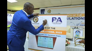 FULL VIDEO  LAUNCH OF PPDA REGULATIONS 2023 SPEECHES [upl. by Akinod]