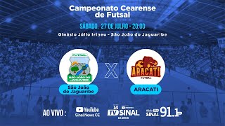 Campeonato Cearense de Futsal São João do Jaguaribe x Aracati [upl. by Anitsrik]