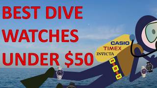 Best Dive Watches Under 50 on Amazon Affordable Diver Watches  Budget Watches [upl. by Eiznekcam568]