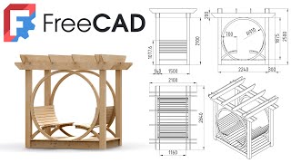 Freecad 10  Multiple Parts Assembly Tutorial  Woodworking and Carpentry [upl. by Decima]